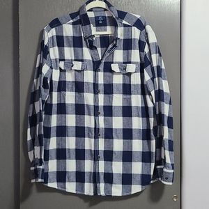 George mens button down shirt XL flannel